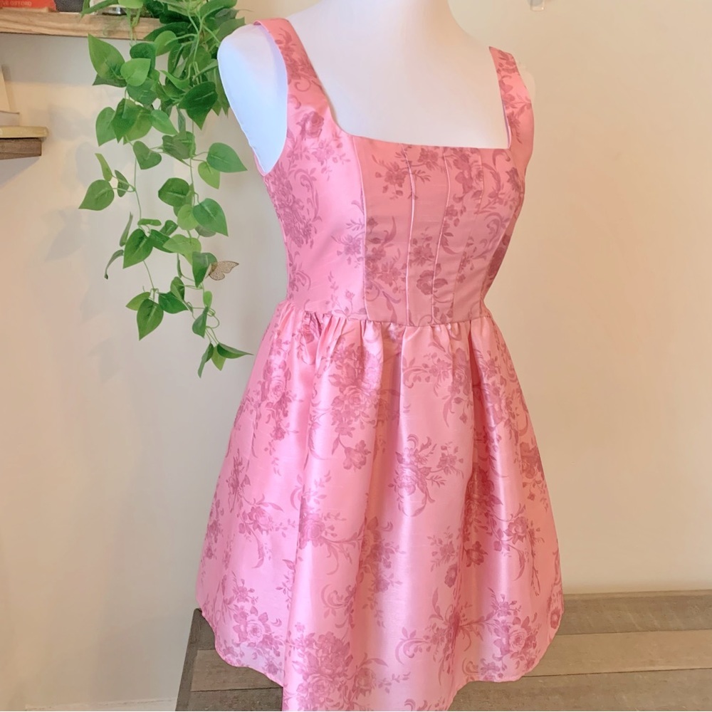 Pink Floral Dress - Picture 3 of 6